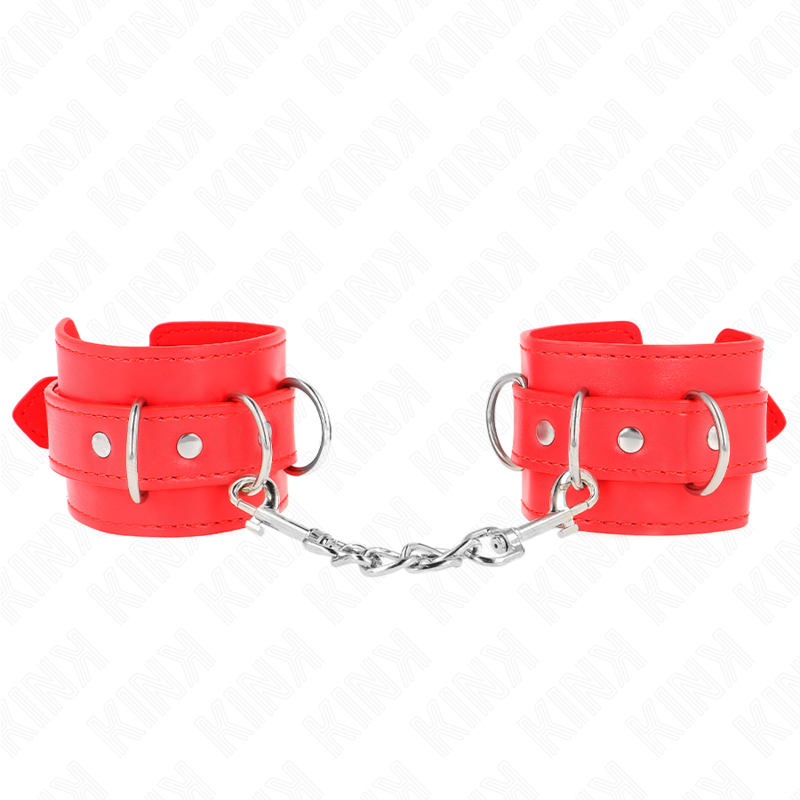 Kink Wrist Restraint-3 D-ring Cătușe pentru Încheieturi-Roșu 2 img 189183 a57449a351cef3a473966ba36b5ba4b0 1