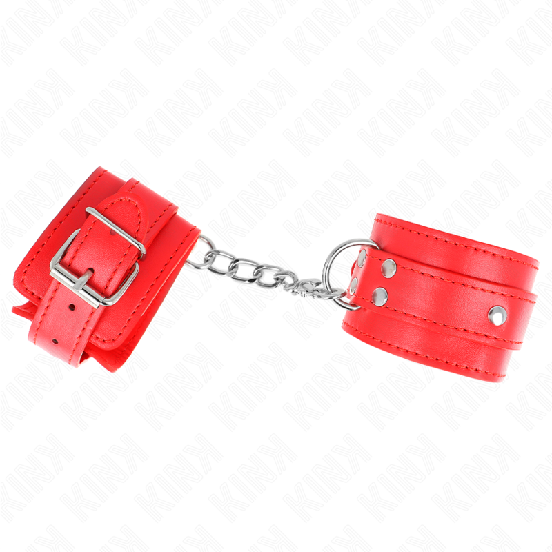 Kink Wrist Restraint-3 D-ring Cătușe pentru Încheieturi-Roșu 3 img 189184 01111b6be0f177afd006314a6435d333 1