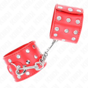 Kink Wrist Restraint-Mansete pentru Încheieturi cu Capse, Pline - imagine 3