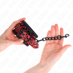 Kink Wrist Restraint-Cătușe pentru Încheieturi cu Model Diamond 8 Kink Wrist Restraint-Cătușe pentru Încheieturi cu Model Diamond - imagine 4