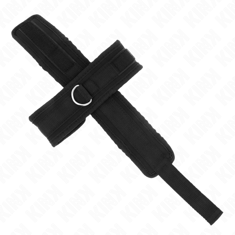 Kink Wrist Restraint-Cross Cuffs Black 34 X 5.5 cm 3 img 189243 7f705b911f5f397e7b3a095033add527 1