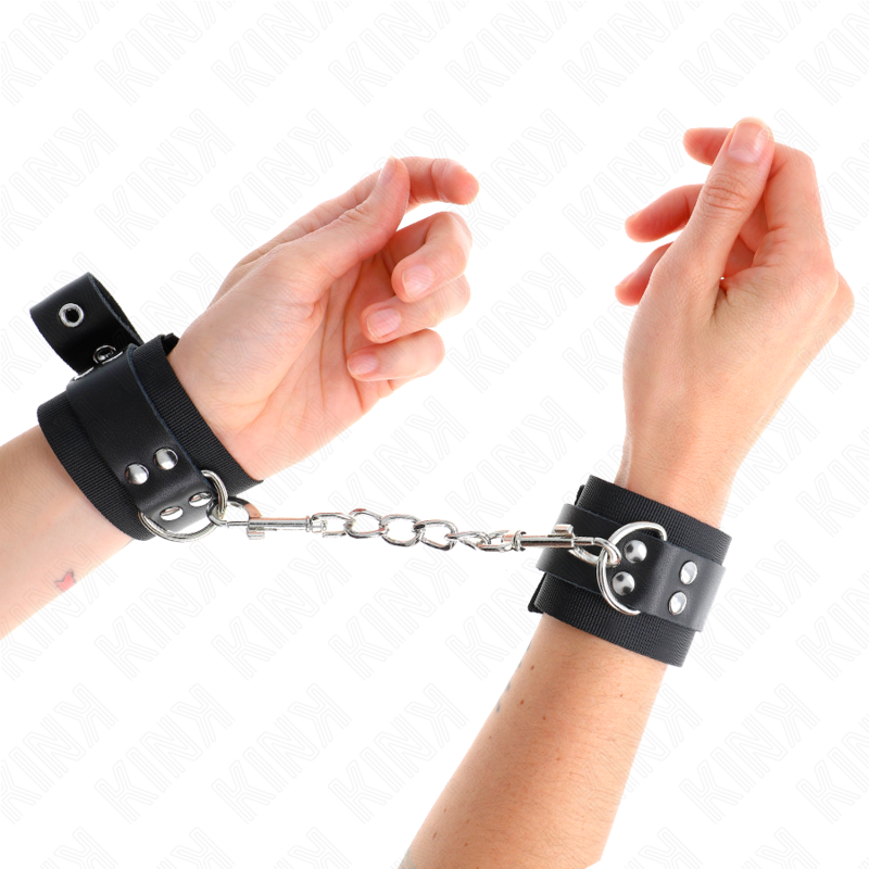 Kink Wrist Restraint-Nylon Wrist Restraints Negru cu Curea 1 img 189270 fc49747742351a3087d8983d616d406a 1