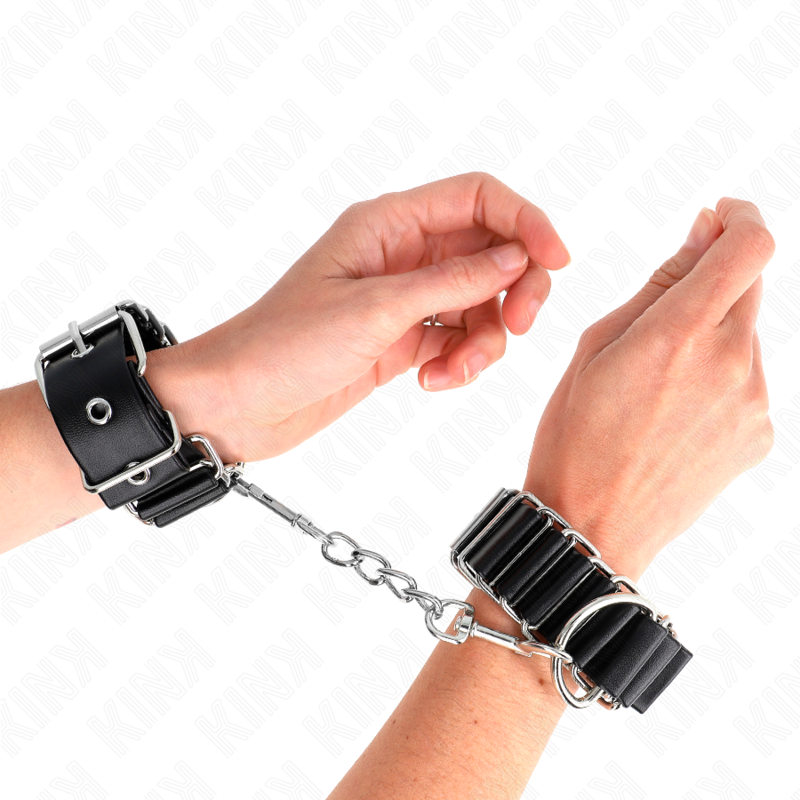 Kink Wrist Restraint-Mansete Subtiri Tip Balamă Negre 1 Kink Wrist Restraint-Mansete Subtiri Tip Balamă Negre · Bondage & Catuse