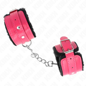 Kink Wrist Restraint-Mansete pentru Încheieturi Căptușite cu-Negru, Roz 7 Kink Wrist Restraint-Mansete pentru Încheieturi Căptușite cu-Negru, Roz - imagine 3