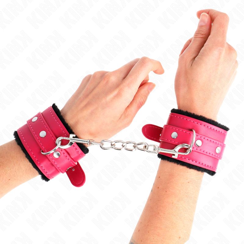 Kink Wrist Restraint-Mansete pentru Încheieturi Căptușite cu-Negru, Roz 1 img 189366 291566d658238a2e79bd425e097d67bf 1