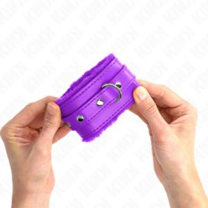 Kink Wrist Restraint-Mansete pentru Încheieturi Căptușite cu-Mov - imagine 4