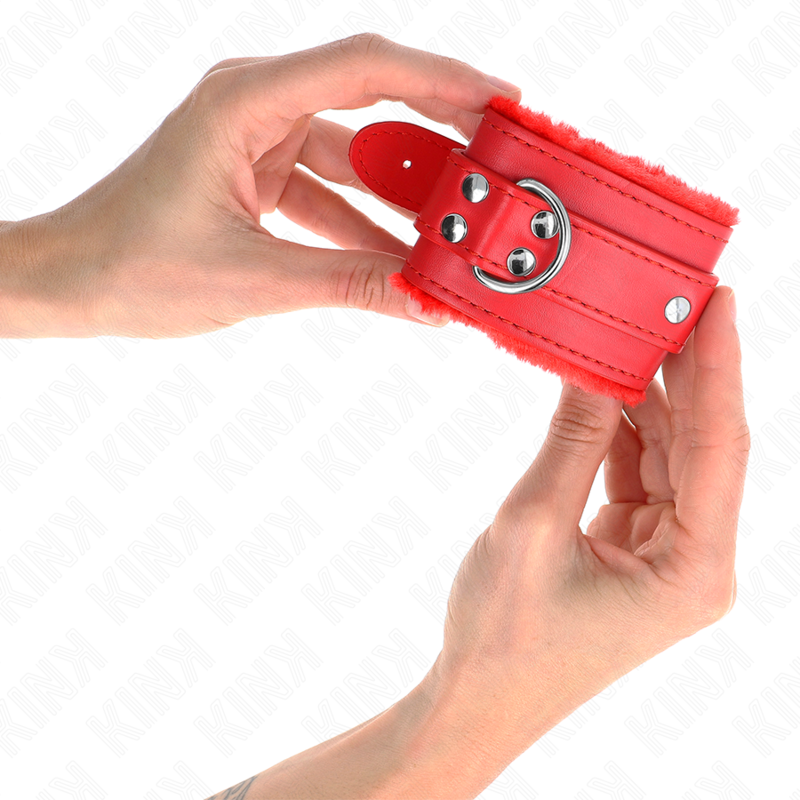 Kink Wrist Restraint-Mansete pentru Încheieturi Căptușite cu-Roșu 4 img 189394 2ba1cc989cebd3e8490714f2fc06a83a 1