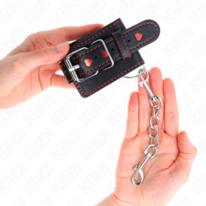 Kink Wrist Restraint-Cătușe pentru Încheieturi Negre 8 Kink Wrist Restraint-Cătușe pentru Încheieturi Negre - imagine 4
