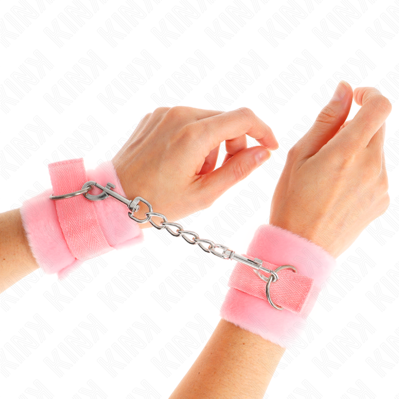 Kink Wrist Restraint-Cătușe Pufose pentru Începători Roz 30 X 7 cm 1 img 189500 f8620c3bf09e8ff3a2e79d1063d751ad 1