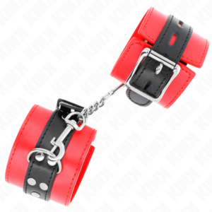 Kink Wrist Restraint-Mânșete pentru Încheieturi Roșii cu Curea 7 Kink Wrist Restraint-Mânșete pentru Încheieturi Roșii cu Curea - imagine 3