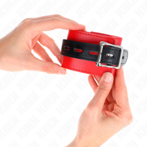 Kink Wrist Restraint-Mânșete pentru Încheieturi Roșii cu Curea 8 Kink Wrist Restraint-Mânșete pentru Încheieturi Roșii cu Curea - imagine 4