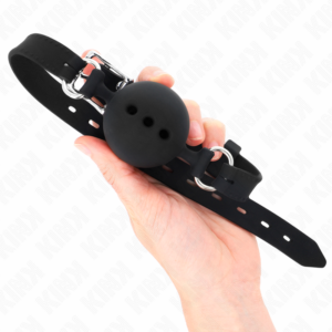 Kink Collar & Gag-Morsă Full din Silicon 55 X 2 cm cu Bilă 4.5 cm 7 Kink Collar & Gag-Morsă Full din Silicon 55 X 2 cm cu Bilă 4.5 cm - imagine 3