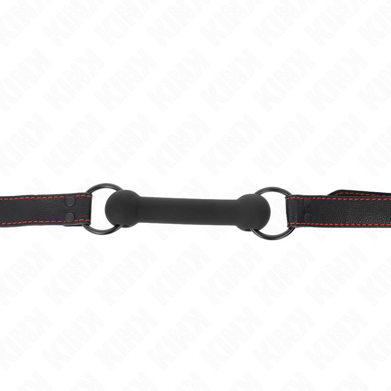 Kink Collar & Gag-Bone Gag cu Curea Imitație Piele Negru 2 img 189549 1bc2a2069926f4e8a1cac54118e25552 1