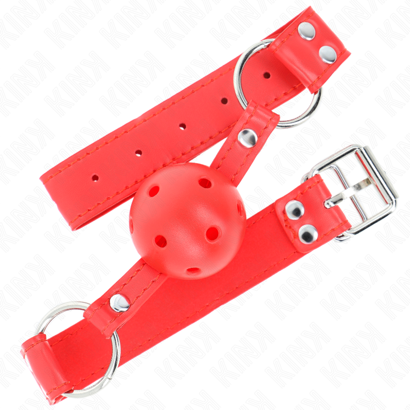 Kink Collar & Gag-Morsă Completă cu Bilă Dură, Goală Roșie 62 X 2 img 189631 7819691832c51d9c713188a5347915f3 1