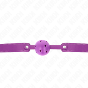 Kink Collar & Gag-Gag Minge Respirabilă Mov 4.5 cm, Curea 65 X 7 Kink Collar & Gag-Gag Minge Respirabilă Mov 4.5 cm, Curea 65 X - imagine 3