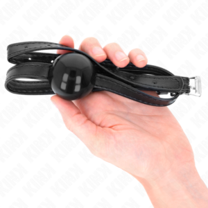 Kink Collar & Gag-Small Simplicity Minge Gag 4 cm cu Curea 60 X 8 Kink Collar & Gag-Small Simplicity Minge Gag 4 cm cu Curea 60 X - imagine 4