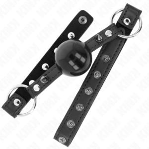Kink Collar & Gag-Ball Gag 4 cm cu Nit la Vârf si Snap Lock 65 X 7 Kink Collar & Gag-Ball Gag 4 cm cu Nit la Vârf si Snap Lock 65 X - imagine 3