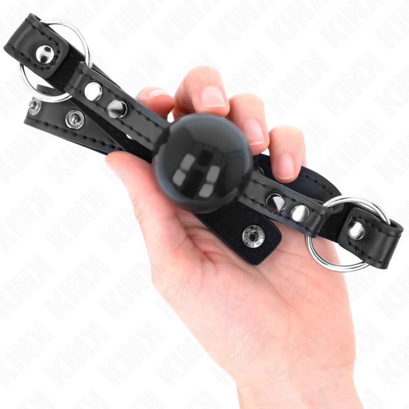 Kink Collar & Gag-Ball Gag 4 cm cu Nit la Vârf si Snap Lock 65 X 4 img 189703 a774fe9e8d96b2c17d5563b6cf83630f 1