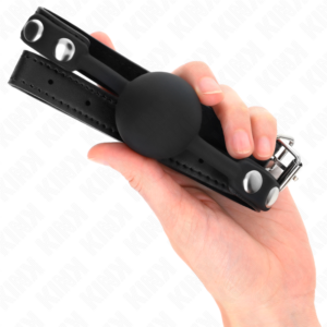 Kink Collar & Gag-Bila din Silicon 4 cm Gag Model 1 60 X 2 cm - imagine 4