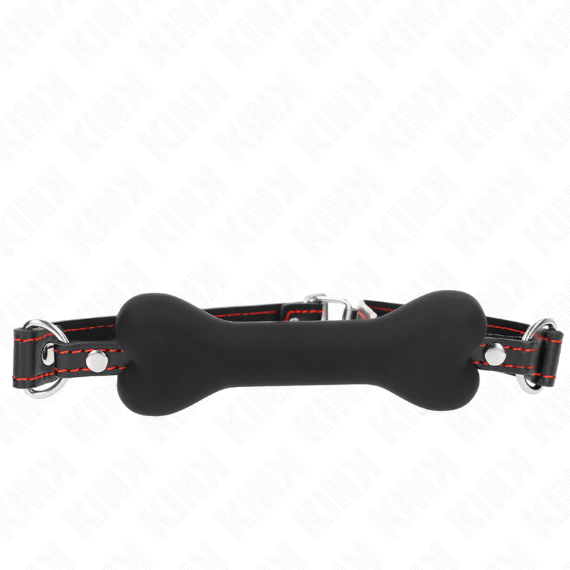 Kink Collar & Gag-Black Bone 12 cm Gag 63 X 2 cm-Silicon 1 img 189737 4bfe2fe4d0ebd9395801d019ea87ad80 1