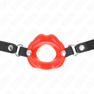 Kink Collar & Gag-Gag Lip 8 cm cu Bretea din Imitatie Piele 6 Kink Collar & Gag-Gag Lip 8 cm cu Bretea din Imitatie Piele - imagine 2