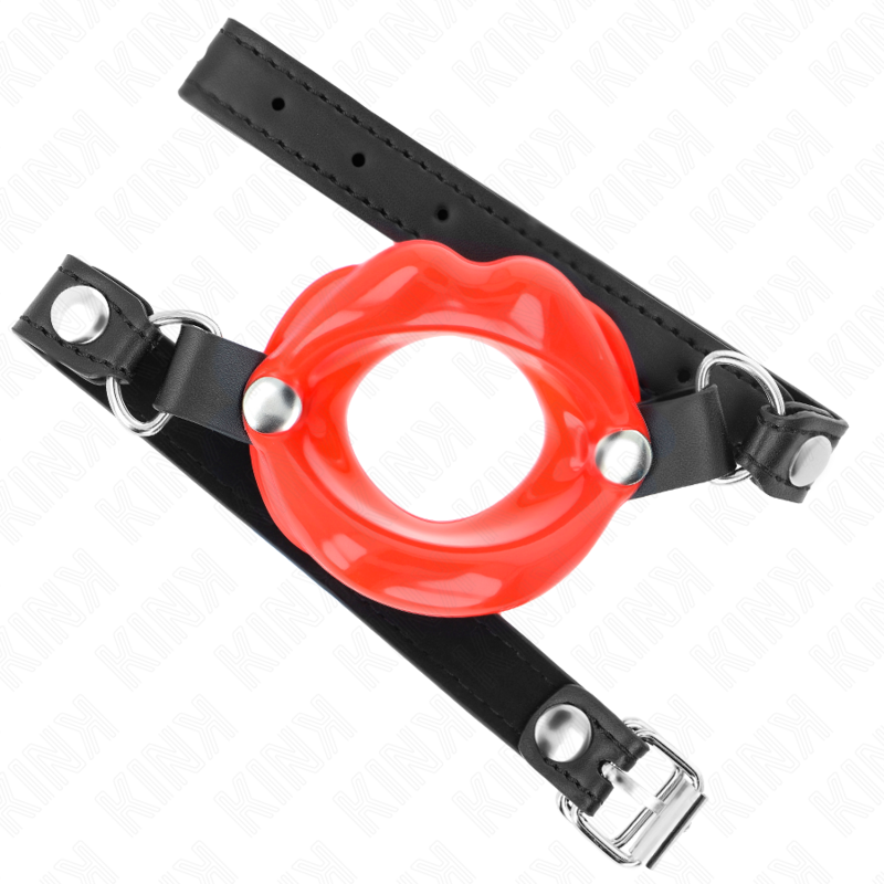 Kink Collar & Gag-Gag Lip 8 cm cu Bretea din Imitatie Piele 3 img 189743 ab7a517848ee1f434f02e4172df071b6 1
