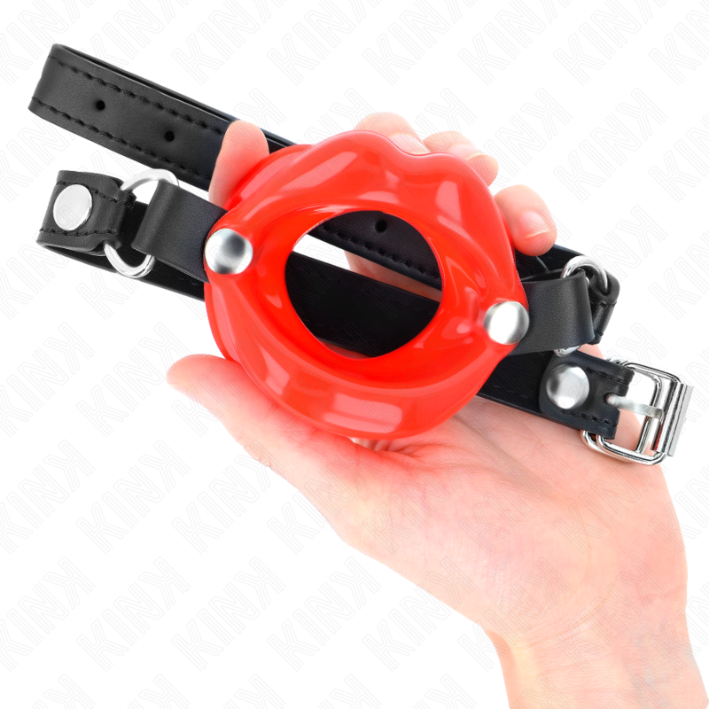 Kink Collar & Gag-Gag Lip 8 cm cu Bretea din Imitatie Piele 4 img 189744 c91e901bc4e5cafca9d02d31d8c2c784 1