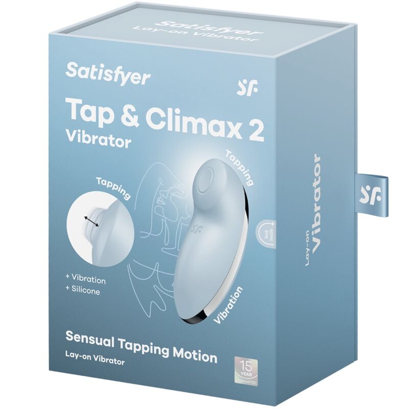 Satisfyer-Tap & Climax 2 Vibrator & Stimulator Albastru-Silicon 7 img 189921 d32844d21aba1ec972c7f84d47efbc65 1