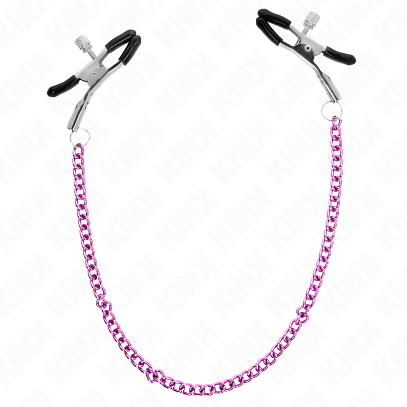 Kink Nipple Grip-Cleme pentru Mamelon cu Lanț Mov - 30 cm-Metal 2 img 190009 2fcfe619dd8e8325037279aba78581a2 1