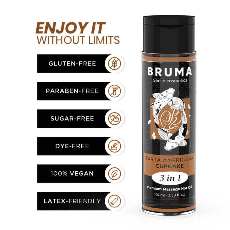Bruma-Premium Massage Hot Oil Cupcake 3 in 1 - 100 ml 1 img 190103 1e1ffe24ca82abdf5ec16a4afc466913 1