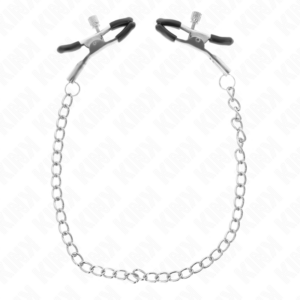 Kink Nipple Grip-Cleme pentru Sfârcuri cu Lanț Subțire 30 cm-Metal - imagine 2