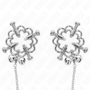 Kink Nipple Grip-Cleme pentru Sfârcuri Floare Metalică cu Lanț 8 Kink Nipple Grip-Cleme pentru Sfârcuri Floare Metalică cu Lanț - imagine 4
