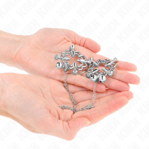Kink Nipple Grip-Cleme pentru Sfârcuri Floare Metalică cu Lanț 7 Kink Nipple Grip-Cleme pentru Sfârcuri Floare Metalică cu Lanț - imagine 3