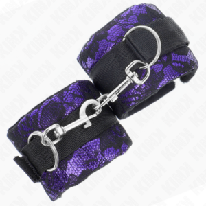 Kink Wrist Restraint-Manșete Scurte Dantelă Catifea și Legare 7 Kink Wrist Restraint-Manșete Scurte Dantelă Catifea și Legare - imagine 3