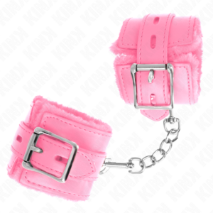 Kink Wrist Restraint-Cătușe pentru Încheieturi Căptușite cu-Roz 7 Kink Wrist Restraint-Cătușe pentru Încheieturi Căptușite cu-Roz - imagine 3