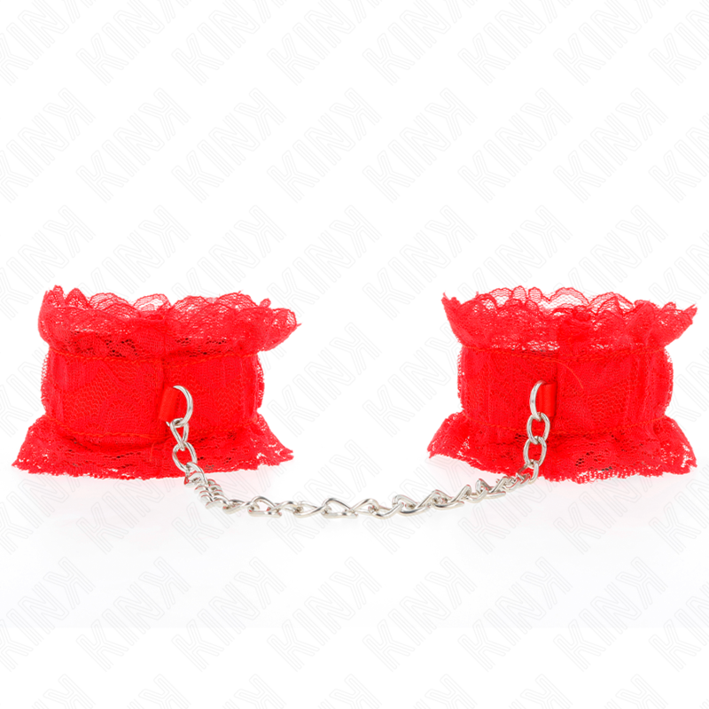 Kink Wrist Restraint-Mansete Elastice din Dantelă, Roșii 2 img 190513 e7353bf07eb9263d20b238089726847a 1