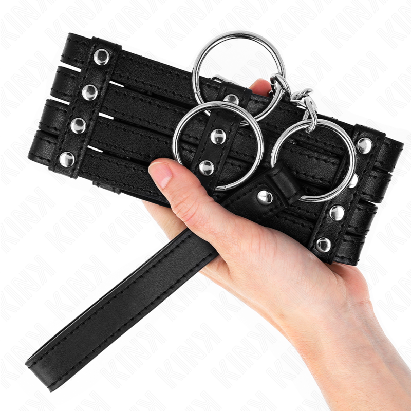 Kink Collar & Gag-Colier cu Centură 65 cm Sub Style Reglabil 4 img 190810 f8ad66290be7ff443eeb9f6f60f6b083 1