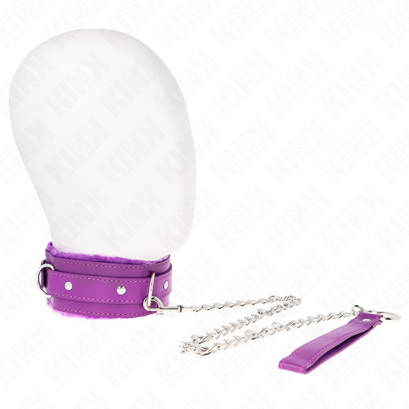 Kink Collar & Gag-Zgardă cu Lesă 65 cm cu Restricții Violet
