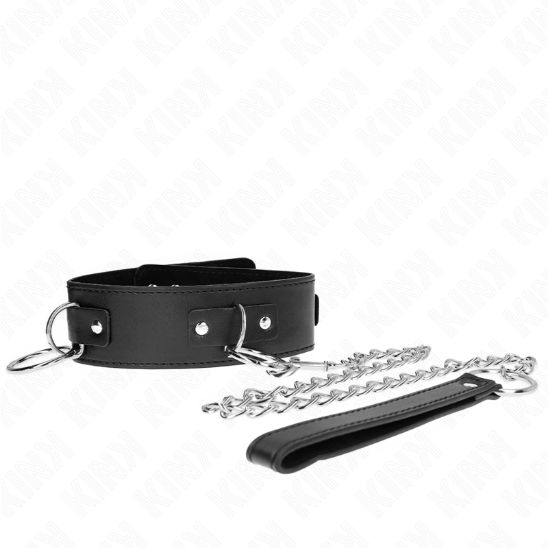 Kink Collar & Gag-Colier cu Lesă 65 cm 3 Inele Model 2 Reglabil 2 img 190838 d008556edd0ca754fcdb41f172f100a2 1