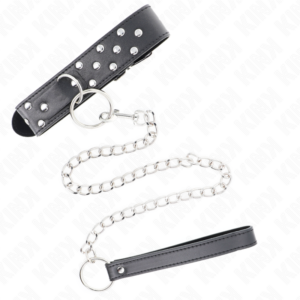 Kink Collar & Gag-Colier cu Inel și Nit, Curea 65 cm, Negru 9 Kink Collar & Gag-Colier cu Inel și Nit, Curea 65 cm, Negru - imagine 4