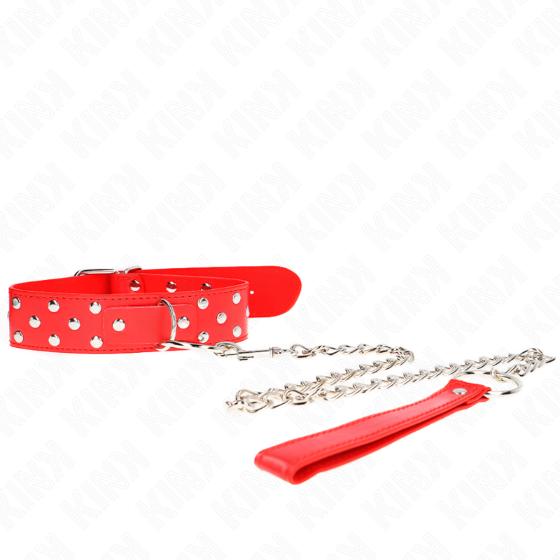 Kink Collar & Gag-Colier cu Nit, Inel și Curea 65 cm Roșu 3 img 190848 3dd7b266ff5d7073cd59d8b152e20a07 1