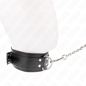 Kink Collar & Gag-Colier cu Curea 65 cm Catarame Argintii 9 Kink Collar & Gag-Colier cu Curea 65 cm Catarame Argintii - imagine 4