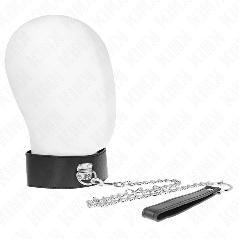 Kink Collar & Gag-Guler Basic cu Lesă 65 cm Model 0-Metal 1 img 190869 9f787190a1f2360d365eb483558b89ff 1