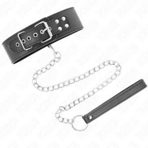 Kink Collar & Gag-Guler Basic cu Lesă 65 cm Model 0-Metal 8 Kink Collar & Gag-Guler Basic cu Lesă 65 cm Model 0-Metal - imagine 3