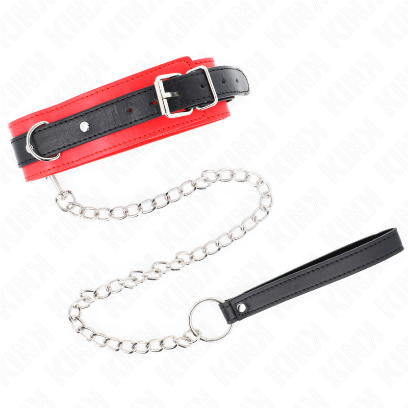 Kink Collar & Gag-Guler Basic cu Lesă 65 cm Model 3 Roșu 53 X 5 4 img 190876 55d752b8a5b3172186333472e8a53b9e 1