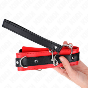Kink Collar & Gag-Guler Basic cu Lesă 65 cm Model 3 Roșu 53 X 5 8 Kink Collar & Gag-Guler Basic cu Lesă 65 cm Model 3 Roșu 53 X 5 - imagine 3