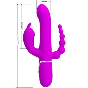 High Tech-Cammy Triple Vibrator Multifuncțional 4 in 1-Roz 20 High Tech-Cammy Triple Vibrator Multifuncțional 4 in 1-Roz - imagine 10