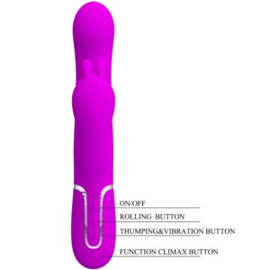 High Tech-Cammy Triple Vibrator Multifuncțional 4 in 1-Roz 16 High Tech-Cammy Triple Vibrator Multifuncțional 4 in 1-Roz - imagine 6