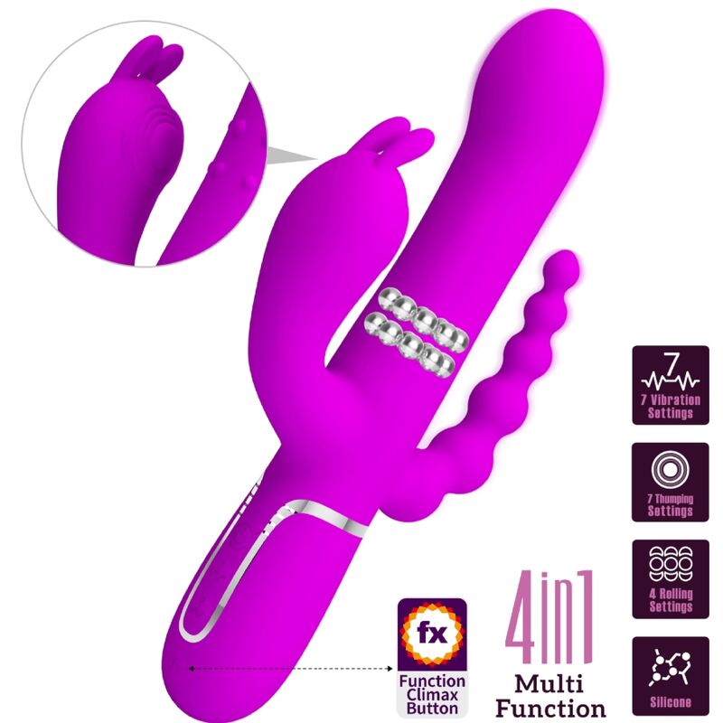 High Tech-Cammy Triple Vibrator Multifuncțional 4 in 1-Roz 8 img 191325 23ebb432d5bb8dde78af10491c041b17 1