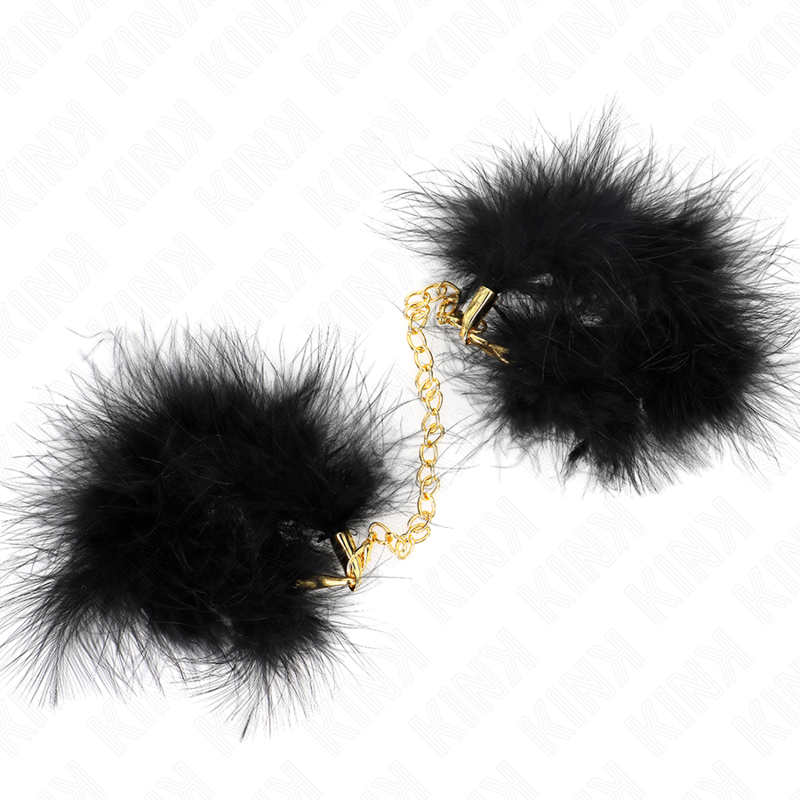 Kink Wrist Restraint-Mansoane de Mână cu Pene și Lanț Auriu 3 img 191371 fe12a5ce0e2540d15d63db93fbfad12e 1